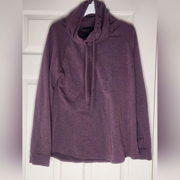32 DEGREES M Soft Fabric Funnel Neck Lngslvs Heater Purple Women’s Pullover - Picture 4 of 9